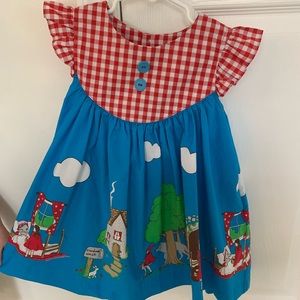 Eleanor Rose Little Red Riding Hood dress 3-4 EUC